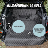 Housse de protection imperméable en polyester pour coffre de voiture pour chien, facile à nettoyer, durable, antidérapante, respirante, avec sac de rangement