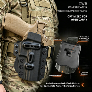 Funda Kydex IWB/OWB con Clip para Cinturón y Clip de Garra, Multiusos para Portación Oculta - Product Image 2