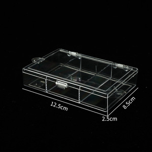 Boîte de rangement pour bijoux, 3 compartiments, boîte de rangement transparente en plastique avec couvercle pour perles et accessoires - Product Image 4