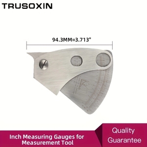 Jauge d'inspection de soudure TRUSOXIN en acier inoxydable argenté avec mesure en pouces pour outils de soudage - Product Image 3