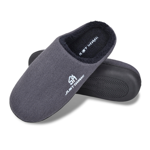 Pantoufles d'intérieur pour hommes et femmes antidérapantes lavables et lumineuses brodées en mousse à mémoire de forme douce super <span class=keywords><strong>éponge</strong></span> sabot confort soutien de la voûte plantaire - Product Image 2