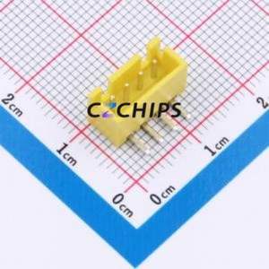 BX-XH2.54-4PWZ-Y Wire-to-Board Pin Header Bent Lead Through Hole,P=2.54mm Connector 1x4P 2.5mm Right Angle Insert XH - Product Image 1