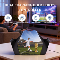Base de Carga para Control de PS5 Compatible con GAMINJA, Diseño Edición Especial para Fanáticos del Fútbol, Compatible con OEM/ODM