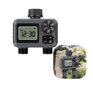 Không Thấm Nước 2-Khu Lập Trình Kỹ Thuật Số Vòi Phun Nước Hẹn Giờ Với Mưa Chậm Trễ Cho Vườn Bãi Cỏ Hồ Bơi Tự Động Thủy Lợi - Product Image 1