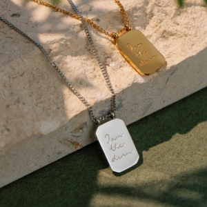 Inspire Jewelry Nuevo diseño creativo Acero inoxidable I Am The Storm Collar Carta Colgante Aniversario Desgaste Joyería para Unisex - Product Image 5