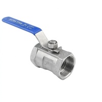 Long manche basse pression 1 1/4 "acier inoxydable 304 316 une pièce fil bouton robinet à boisseau sphérique Npt Bspt Bspp G