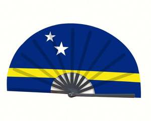 Éventails pliants personnalisés en bambou écologique, peints, pour mariage, patriotiques (USA), décoratifs, souvenirs - Product Image 3