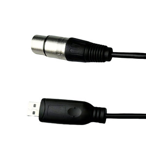 USB naar DMX interface adapter RS485 converter seriële 3-pins XLR LED DMX512 Freestyler software pc naar podiumbesturing dimmerkabel - Product Image 2