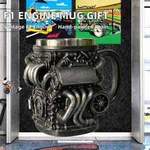 Taza de Resina 3D con Diseño de Motor de Fórmula 1 Vintage, Recuerdo de Auto con Revestimiento de Acero Inoxidable, Regalo para Entusiastas de F1 - Product Image 2