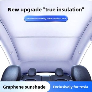 Graphene Material Sunroof <b>Shade</b> for Model Y Model 3 Accessories Sun-Protective Heat-Insulating Side <b>Window</b> <b>Shades</b> - Product Image 4