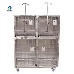 <span class=keywords><strong>EUR</strong></span> VET Bon Prix Conception spéciale Chenil pour chats et chiens Cages en acier inoxydable Équipement vétérinaire Cage pour grands chiens et animaux de compagnie - Product Image 1