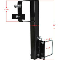 Nouveau support de pneu de secours à montage sur attelage en acier avec condition de balançoire inutilisée