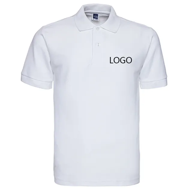 Groothandel Heren Katoenen Polo T-Shirts Custom Logo Uniform Plus Size Xl Sport Polo Shirts Voor Heren Blanco Spot Goederen