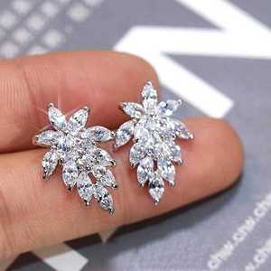Orecchini a Perno a Forma di Occhio e Foglia alla Moda per Donne, Design Vegetale, Accessori per Orecchie da Indossare Quotidianamente, per Outfit Casual e Regalo - Product Image 4