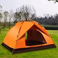 Tente portable de camping quatre saisons à double couche camouflage avec tissu Oxford et moustiquaire intégrée