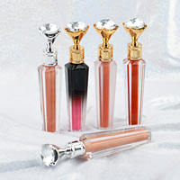 Gloss à Lèvres Végétalien 2,5 ml en Gros, Étiquette Privée Pailleté Mat Changeant de Couleur, Rouge à Lèvres Liquide Nude, Maquillage Personnalisé LOGO
