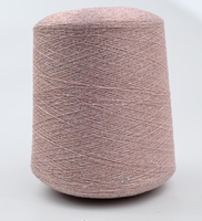 Factory Wholesale 100% Cashmere Yarn+Lurex/Sequin/Bean 2/26NM Ready-Made Custom Fancy Yarn for Luxury Sweater