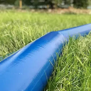 Tubo de descarga de água de plástico para entrega de água em PVC Layflat, 2'' Azul, 50 metros flexível