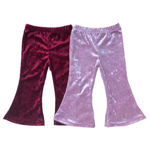 Vintage Bambino Marrone di <span class=keywords><strong>Velluto</strong></span> <span class=keywords><strong>Pantaloni</strong></span> a zampa d'elefante Ragazze del Hippie Chiarore <span class=keywords><strong>Pantaloni</strong></span> - Product Image 4