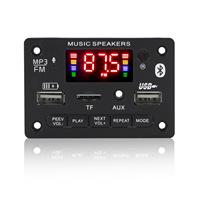 Placa de decodificación MP3 BT de 12V con pantalla a color, con función de grabación y llamadas, placa base con BT, JX-810BT