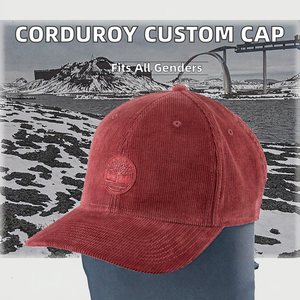 Casquette Trucker Unisexe en Velours Côtelé Rayé 100% avec Broderie de Logo Personnalisé – Promotion Vente en Gros - Product Image 2