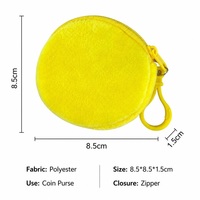 Porte-monnaie simple en peluche courte super douce couleur bonbon pour enfants et adultes, pendentif, petit sac cadeau coloré pour rangement et fête