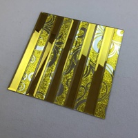 Décoration murale de salon moderne et luxueuse en aluminium et métal, miroirs ovales en verre à facettes en forme de losange de 2 à 4 mm d'épaisseur