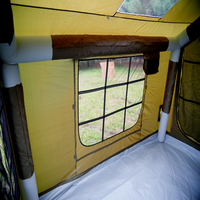 Camping 8 ㎡   Tente gonflable de glamping 420D Oxford pour 5 à 8 personnes, sommeil réparateur, épaissie, coupe-vent, imperméable, anti-moustiques, ouverture rapide