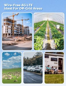 <span class=keywords><strong>Caméra</strong></span> de sécurité solaire 4G LTE 3MP sans fil extérieure avec vision nocturne couleur, données gratuites à vie, carte VSIM, IP65, contrôle par application Tuya - Product Image 3