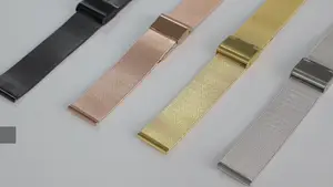 Keepwin cinturino per cinturino in maglia di acciaio inossidabile di alta qualità per smart Watch Samsung Huawei Fitbit Garmin 10 12 14 16 20 22 mm