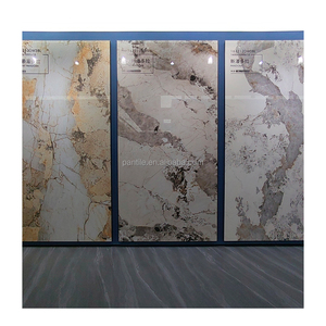 Đá thiêu kết 1600x3200mm Tấm Đá thiêu kết 12mm Quảng Châu tấm lớn tường gạch nâu thiêu kết đá với mô hình trừu tượng - Product Image 1