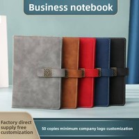 Carnet A5 en cuir PU de haute qualité avec reliure cousue, personnalisable pour promotion professionnelle, avec logo imprimé