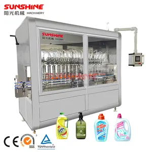 Cina nuovo design 4 teste riempitrice automatica per bottiglie in PET liquido tipo di tracciamento macchina per limare detersivo per shampoo con sapone liquido