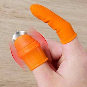 En gros : Coupe-légumes manuel, Protège-ongles, Trancheuse, Couteau de cueillette pour le pouce, Doigt en silicone - Product Image 4
