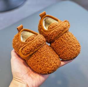 Chaussons d'hiver en coton pour enfants, chaussures pour tout-petits à semelle souple pour bébés, chaussures d'intérieur pour garçons - Product Image 6
