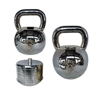 Kettlebell réglable en acier du Shandong, poignée de gym, surface chromée électrolytique lisse à quatre couches, entraînement de fitness variable