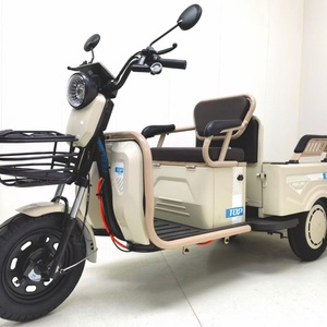 Tricycle électrique cargo en gros 800W à carrosserie ouverte, scooter à 3 roues pour femme âgée - Product Image 6