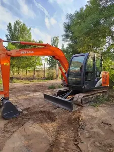 Petite excavatrice Hitachi d'occasion, originale du Japon, mini-excavatrice ZX60, excavatrice d'occasion à vendre - Product Image 4