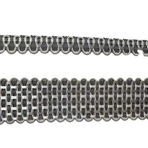 थोक हस्तनिर्मित लक्जरी टासल 100% पॉलिएस्टर ब्रेडेड एज ट्रिमिंग, पर्दे और सोफे के लिए बीम के साथ - Product Image 2