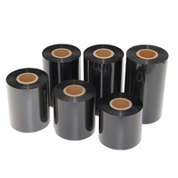 Cinta de resina de transferencia térmica para impresora de etiquetas, cinta de resina de transferencia térmica prémium para etiquetas de código de barras, 50-110mm X 300m