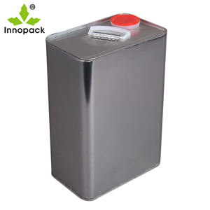 Rectángulo Cubo de estaño 4L Pintura de aceite Contenedor químico con asa - Product Image 4