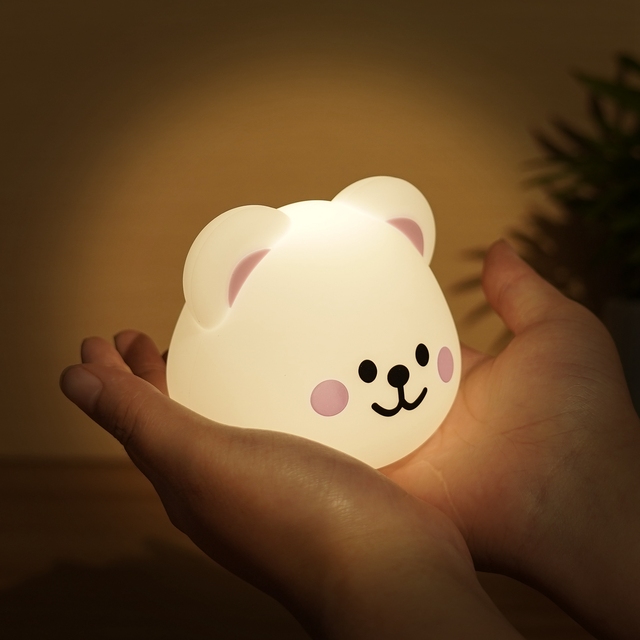 Factory Baby Silicone LED Night Light Touch Pat Sensor Lamp for Sleep USB Power Supply for Home & Bedroom Use Touch Light