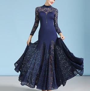 OCTMY824 बॉलरूम नृत्य पोशाक राष्ट्रीय मानक वाल्ट्ज टेंगो प्रतियोगिता पोशाक - Product Image 3