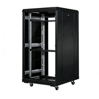 Armoire serveur profonde de 1,2 m, 1240*600*1000mm, en acier SPCC avec revêtement en poudre, porte en verre trempé, disponible immédiatement.