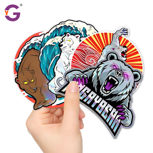 Custom Printing Waterproof Vinyl Stickers <strong>Cheap</strong> Holographic Die Cut Label Logo Sticker Adhesive Pvc Decorative for <strong>Laptop</strong> Phones - Product Image 4