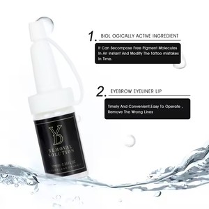 Crème de suppression de <span class=keywords><strong>tatouage</strong></span> 10 ml, efficace pour estomper les anciens tatouages des sourcils, solution de suppression de pigment <span class=keywords><strong>semi</strong></span>-<span class=keywords><strong>permanent</strong></span> pour les tatouages corporels et des sourcils - Product Image 2