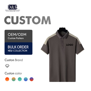 เสื้อโปโลผู้ชายแขนสั้นสำหรับฤดูร้อน แบบลำลองสำหรับธุรกิจ  รับทำโลโก้ OEM ผ้าโพลีเอสเตอร์ แห้งเร็ว - Product Image 1