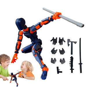 1 unidad Figura articulada de 13 articulaciones, muñeco articulado móvil, juguete de ensamblaje DIY, figura de acción impresa en 3D, maniquí para animación de <span class=keywords><strong>stop</strong></span> <span class=keywords><strong>motion</strong></span> - Product Image 6
