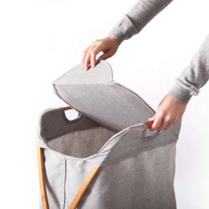 Magus Superior Quality Modern Rectangle Bamboo Foldable Multi-Function Laundry <b>Hamper</b> for Clothing <b>Storage</b> - Product Image 1