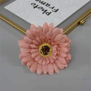 Fornitura alla rinfusa di seta margherita fiore artificiale 10cm Gerbera composizione floreale singole teste di Gerbera margherita - Product Image 2